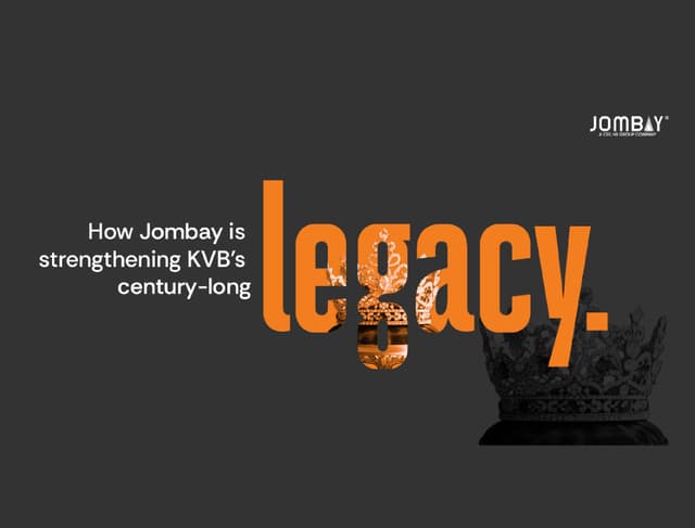 How Jombay is strengthening KVB’s century-long legacy