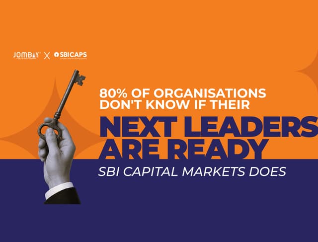 80% of organisations don't know if their next leaders are ready. SBI Capital Markets does