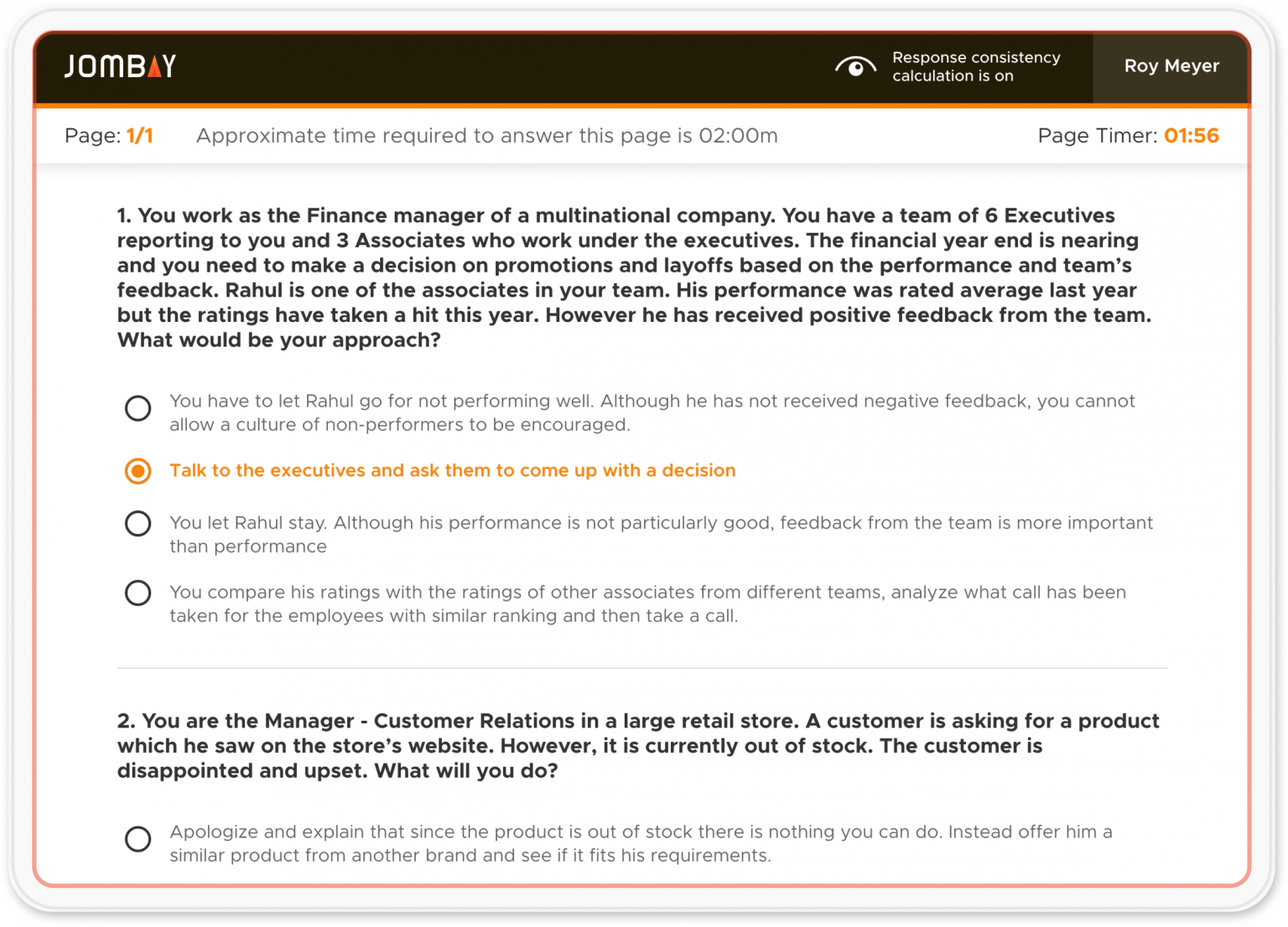 Situational Judgement Test Powering Modern Assessment Centers   SJT Tablet 1536x1106 