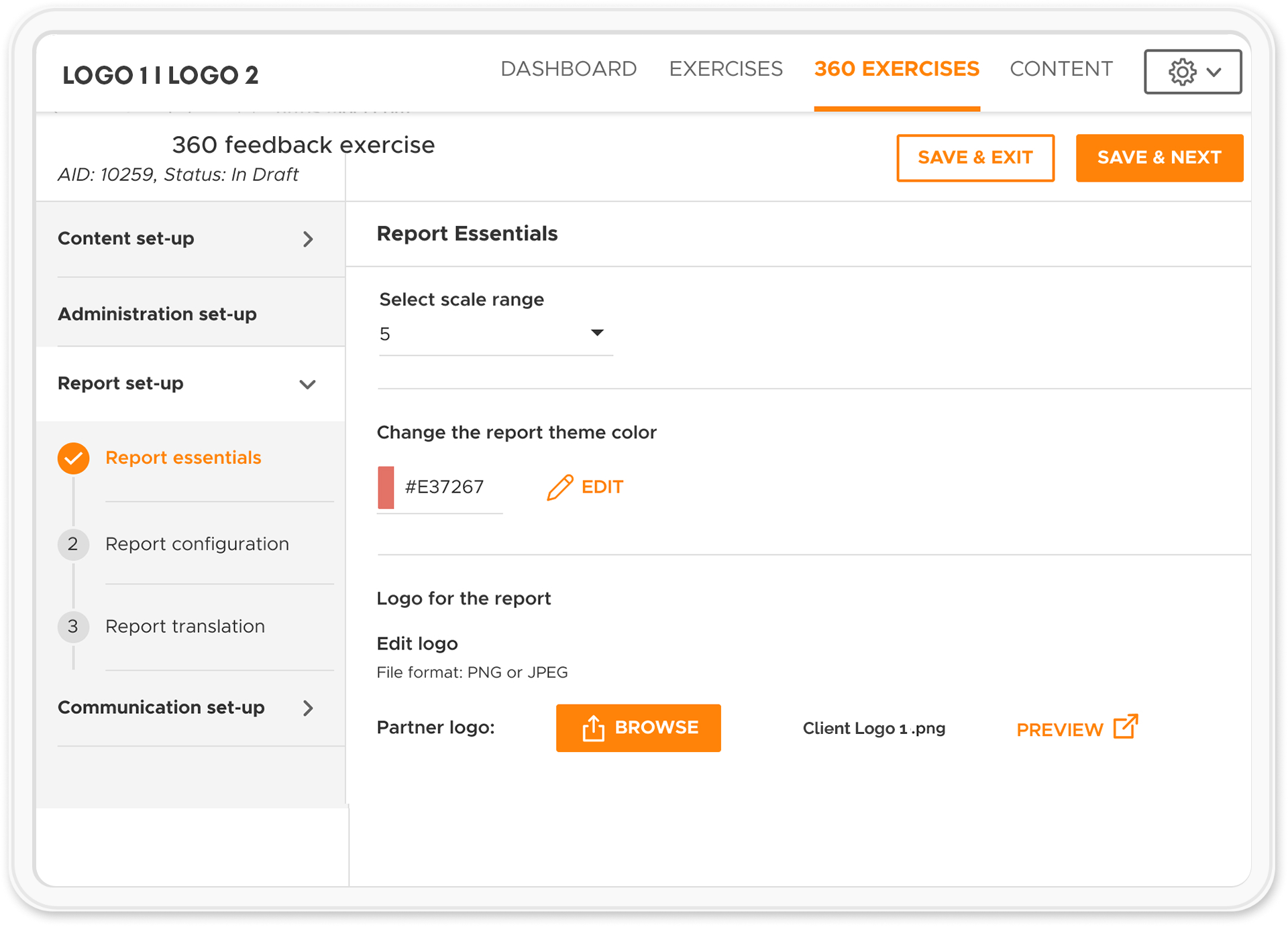 Add Custom Logo to 360 Degree Feedback Platform Reports